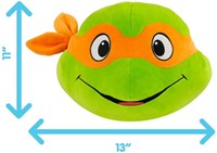 Mocchi Mocchi TMNT knuffel Michelangelo hoofd mega formaat-2