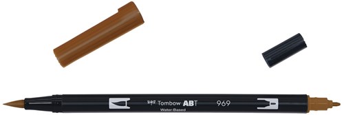 Tombow brushpen - ABT 969 - dual brushpen - chocolate bruin - tekenpen