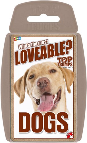 Winning Moves kaartspel honden Top Trumps educatief spel Engels