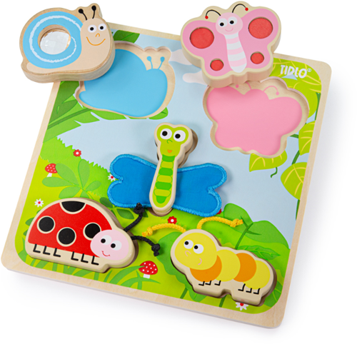 Tidlo houten puzzel - educatief insecten speelgoed voor kinderen-2