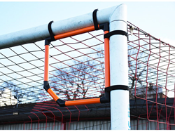 Precision voetbal trainingsdoel hoek target - 50cm - PVC oranje zwart
