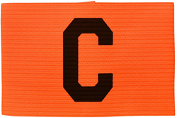 Precision aanvoerdersband junior - fluo oranje sport accessoire
