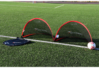 Precision voetbaldoel pop-up set - 110x80cm - draagbaar sportdoel