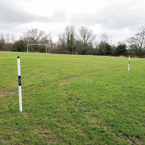 Precision afzetpalen speelgoed set - crowd barrier - 60 meter touw