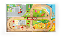 BigJigs houten treinset - speel- en activiteitentafel voor kinderen-3