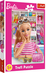Trefl Barbie legpuzzel 100 stukjes - kleurrijke kinderpuzzel karton