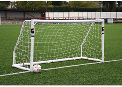 Precision voetbaldoel Match 8x4 ft - BS 8462 goedgekeurd - wit