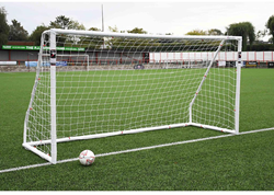 Precision voetbaldoel Match 12x6 BS 8462 goedgekeurd - kunststof