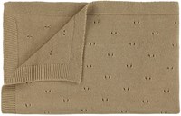 Trixie gebreid babydekentje katoen 75x100cm - Sand beige