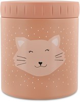 Trixie isothermische lunchpot 500 ml - Mrs. Cat - RVS thermosbeker roze