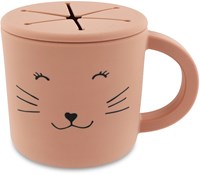 Trixie siliconen snackbeker Mrs. Cat - snackbeker roze voor baby's