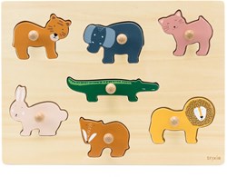 Trixie houten dierenpuzzel - educatief speelgoed voor peuters - 7 stuks