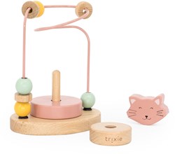 Trixie houten kralenframe - educatief speelgoed Mrs. Cat - FSC hout