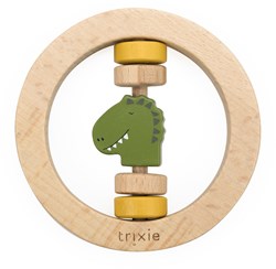 Trixie houten rammelaar baby speelgoed - Mr. Dino - FSC hout