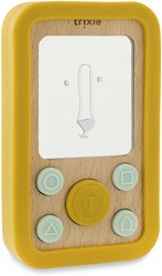 Trixie houten baby telefoon met siliconen - educatief babyspeelgoed Mr. Lion