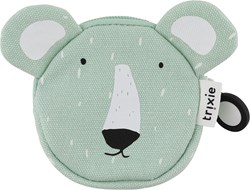 Trixie portemonnee - kinderportemonnee Mr. Polar Bear groen katoen