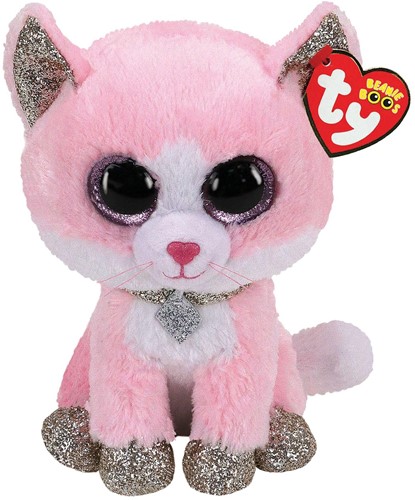 Ty Beanie Boo's Fiona Pink Cat 15cm