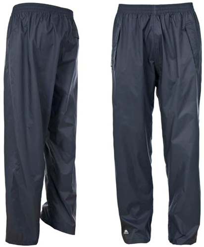 Trespass regenbroek Qikpac waterdicht zwart XL ademend outdoor