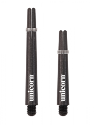 Unicorn dart shafts Gripper 3 Small Thread zwart kort 3 stuks