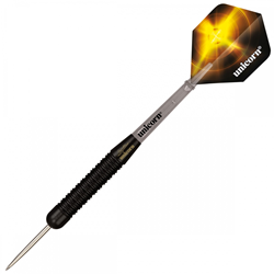 Unicorn dartpijlen Gary Anderson zwart messing 25g steeltip set