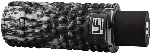 Urban Fitness massage roller set 2 in 1 zwart zilver 32x14cm fitness