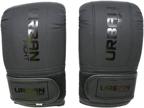 Urban Fight Punch Bag Mitts - Matt Black/Black - Large