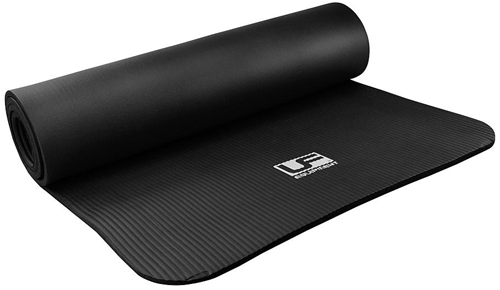 Urban Fitness fitnessmat NBR zwart 183x61cm 10mm yogamat