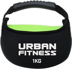 Urban Fitness kettlebell - fitness gewicht 1kg - stof omhuld