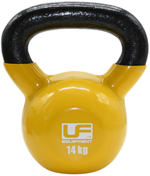 Urban Fitness Cast Iron Kettlebell Geel - 14kg