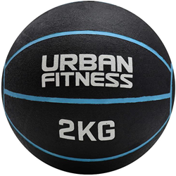 Urban Fitness medicijnbal blauw - 2kg trainingsbal fitness