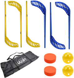 Uwin hockey set plastic - speelplezier voor kinderen - multicolor