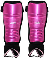 Uwin hockey scheenbeschermers medium roze-paars-zwart bescherming
