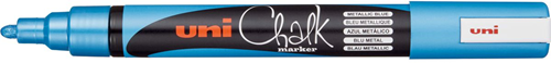 Uni-ball Uni Chalk Marker 5M Metallic Blauw