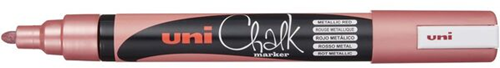 Uni-ball Uni Chalk Marker 5M Metallic Rood