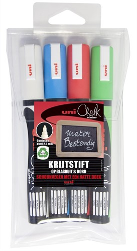 Uni-ball Uni Chalk Marker 5M Set