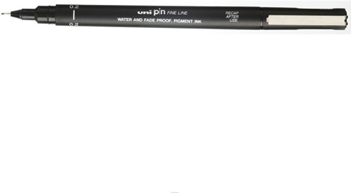 Uni-ball Uni Pin Fineliner Zwart 0,2 mm