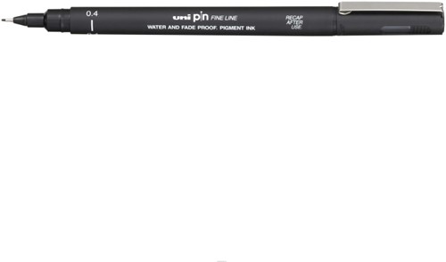Uni-ball Uni Pin Fineliner Zwart 0,4 mm
