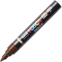 Posca brushmarker 5M bruin - creatieve marker voor kunstenaars