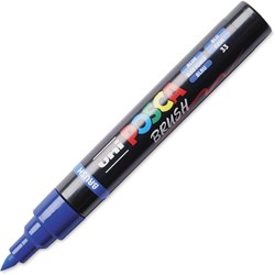 Posca brushmarker donkerblauw - creatieve marker voor kunstenaars