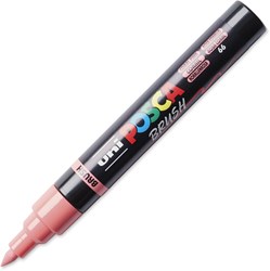 Posca brushmarker koraalroze - creatieve marker voor kunstenaars