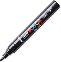 Posca brushmarker 5M zwart - creatieve marker voor kunstenaars