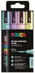 Posca markers set zachte kleuren PC-5M 4 stuks creatief tekenen