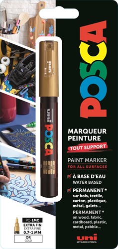 Posca Uni Posca Verfmarker 1MC Goud Blister