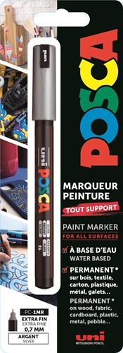 Posca Uni Posca Verfmarker 1MR Zilver Blister