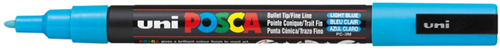 Posca verfmarker 3M lichtblauw - creatieve marker voor hobby en kunst