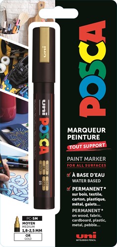 Posca Uni Posca Verfmarker 5M Goud Blister