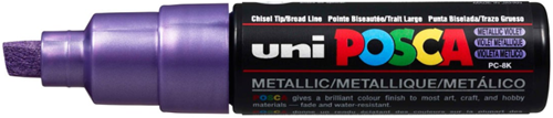 Posca verfmarker metallic paars 8 mm - creatieve stift voor kinderen en volwassenen