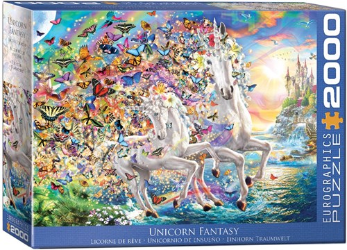 Eurographics puzzel Unicorn Fantasy - 2000 stukjes fantasie-2
