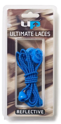 Ultimate Performance elastische veters blauw reflecterend 118 cm sport