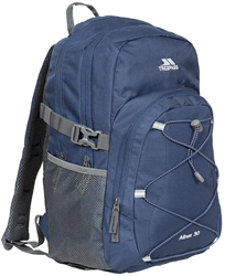 Trespass rugzak 30L - Albus navy/wit - sportieve backpack voor school en outdoor